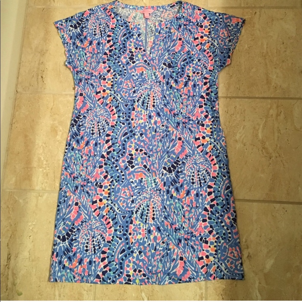 Lilly Pulitzer - Duval T Shirt Dress - Blue Pink